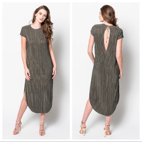 Anthropologie Dresses & Skirts - Anthro Sabine Musayev Shirin Midi Dress Olive XL